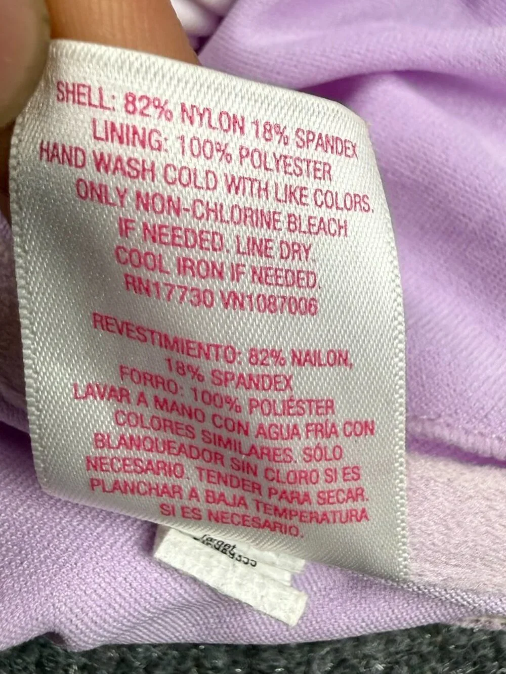Xhilaration Womens Bikini Top Size L Lavender Underwire Elastic Little Stiff